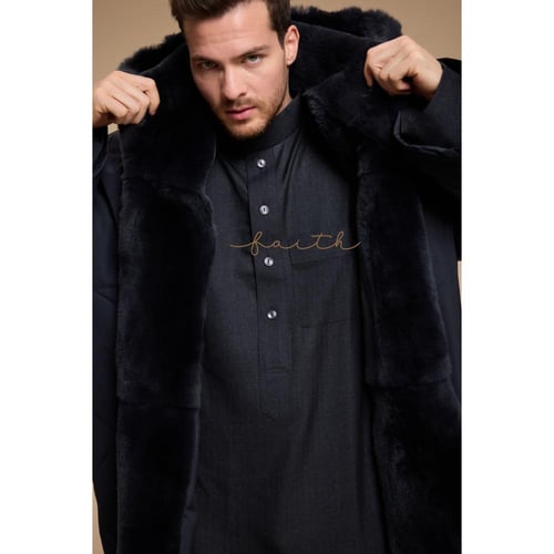 BLACK WATERPROOF MEN FARWA