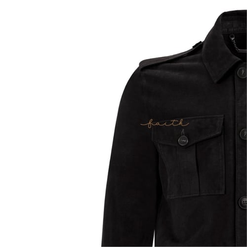 BLACK SUED JACKET