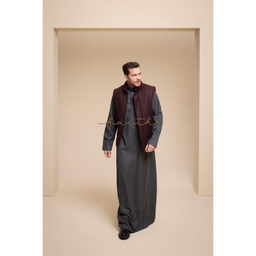 BURGUNDY CASHMERE VEST