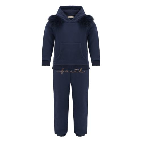 HOODY SWEATSHIRT FLEECE SET FOX ON SHOULDERS