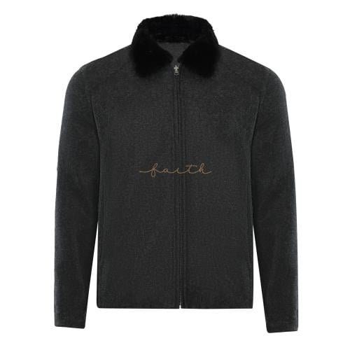 DOUBLE FACE JACKET MINK COLLAR