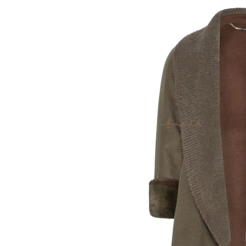 KHAKI ALPACA MINK SLEEVE