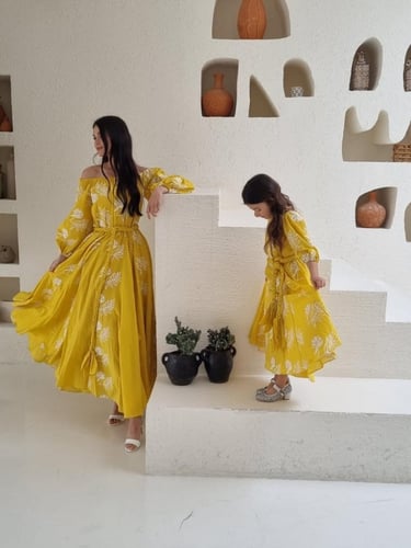 CHARLİZE DRESS CORN BUZZ