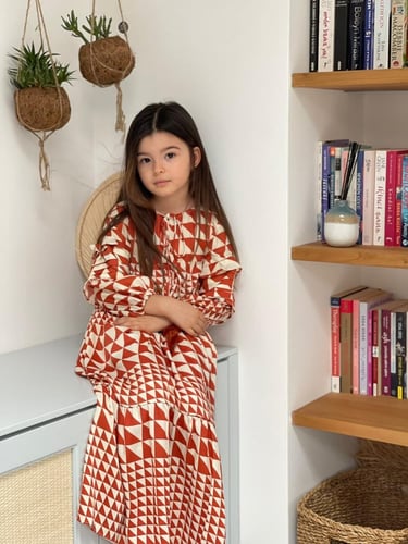 DAUGHTER DELILAH LONG DRESS CINNAMON PYRAMID