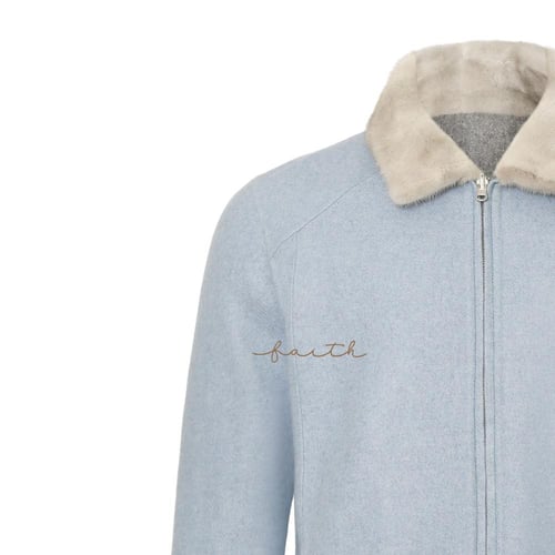 DOUBLE FACE JACKET MINK COLLAR