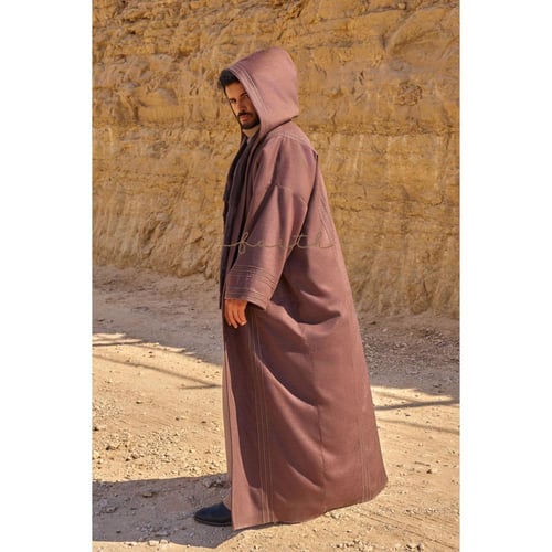 BROWN CASHMERE MEN FARWA