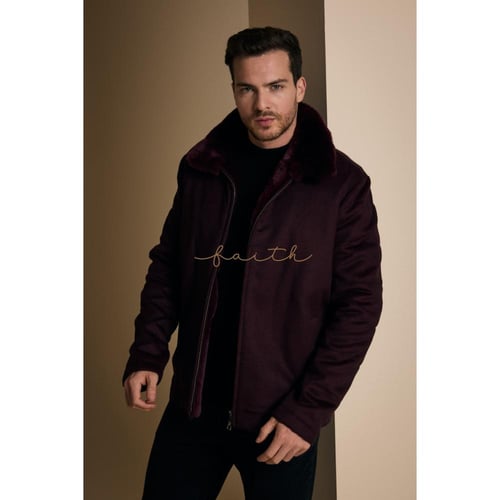 BURGUNDY WOOL JACKET