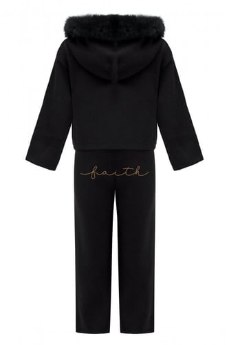 KIDS BLACK FOX AROUND HOODIE