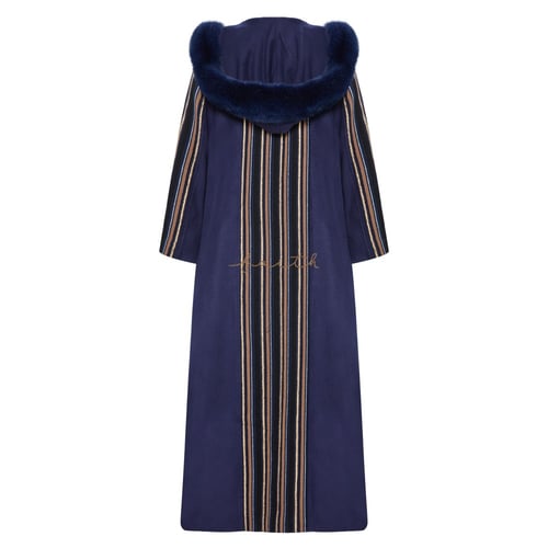 BLUE SLEEVE & BACK EMBRIIODERY