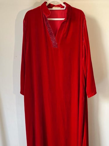 Velvet Red Dress
