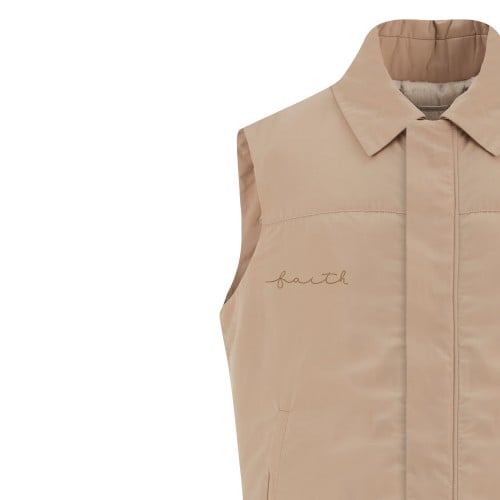 NUDE WATERPROOF COLLAR VEST