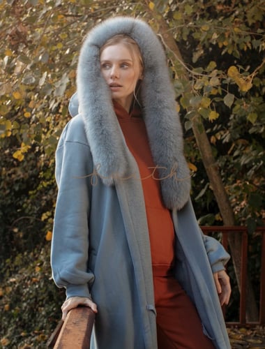 BABY BLUE HOODY FARWA