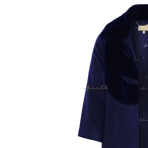 NAVY BLUE MINK FARWA