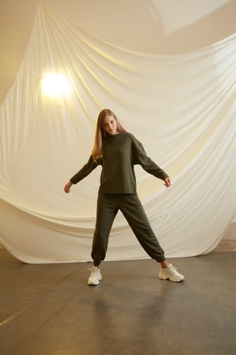 OLIVE GREEN COTTON SET