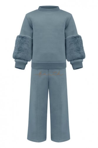 KIDS BLUE REX ON SLEEVES