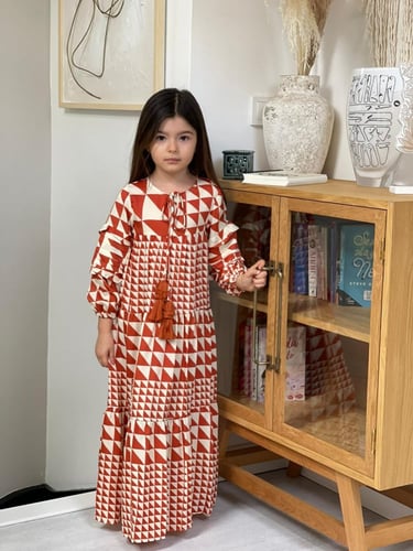 DAUGHTER DELILAH LONG DRESS CINNAMON PYRAMID