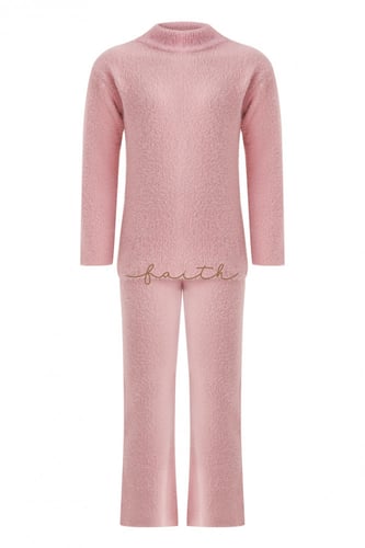 KIDS PINK FLUFFY SET