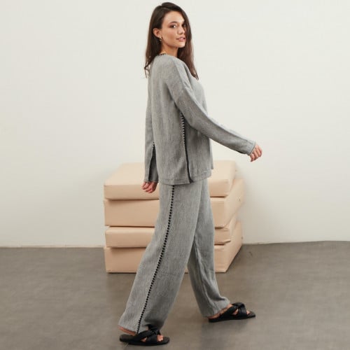 GREY KNITWOOL SET