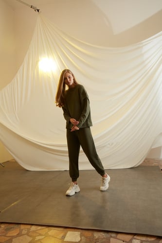 OLIVE GREEN COTTON SET