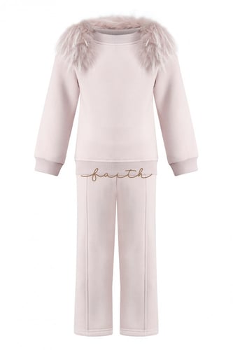 HIGH-NICK SWEATSHIRT FLEECE SET RAKOON ON SHOULDER...