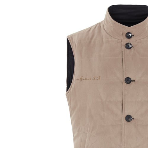 BLACK & NUDE DOUBLEFACE VEST