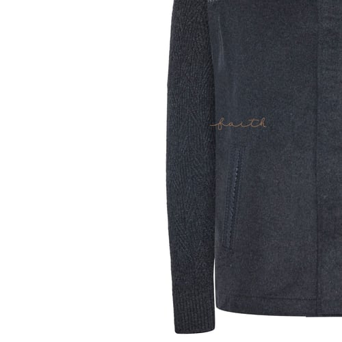 DARK GREY JACKET, REMOVABLE VEST