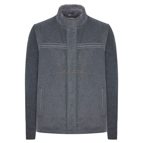 GREY JACKET, REMOVABLE VEST