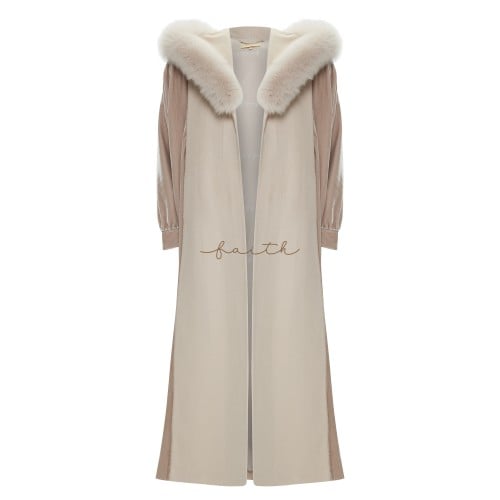 NUDE VELVET SLEEVE FARWA