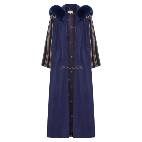 BLUE SLEEVE & BACK EMBRIIODERY