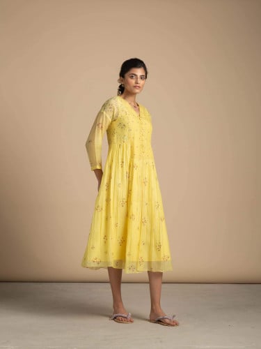 Summer Dandelions Dress (FLOOR LENGTH)
