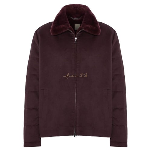 BURGUNDY WOOL JACKET