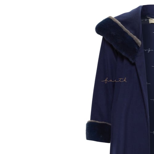 NAVY BLUE MINK FARWA