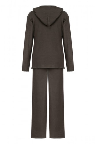 GREY KNITTED WOOL SET