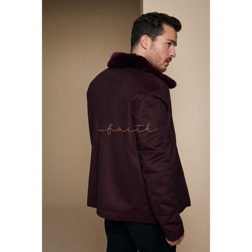 BURGUNDY WOOL JACKET