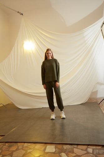 OLIVE GREEN COTTON SET