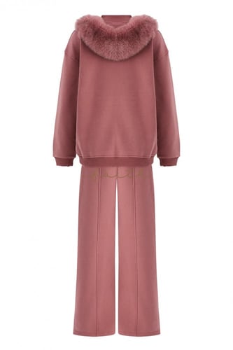 HIGH-NECK SWEATSHIRT FOX ON SHOULDERS