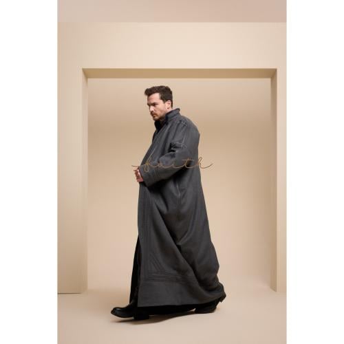 GREY CASHMERE MEN FARWA