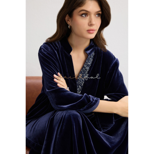 Velvet dress chest shimmer