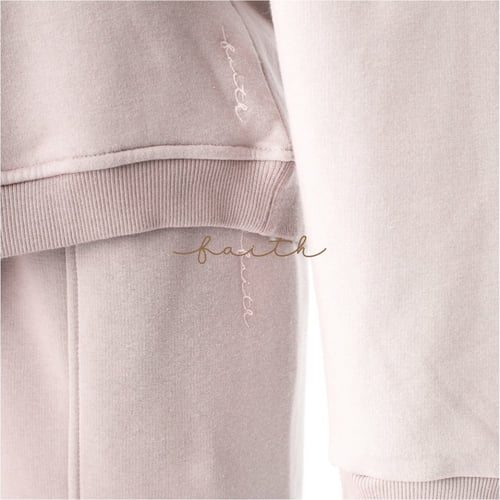 LILAC HIGH-NECK SWEATSHIRT FOX ON SHOULDERS