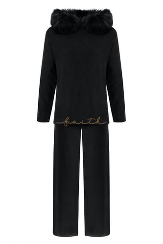 BLACK FOX AROUND HOODIE