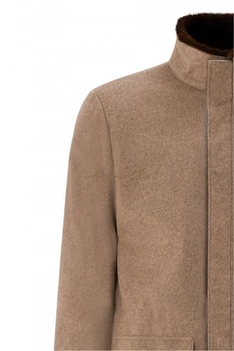 BEIGE CASHMERE REX FUR