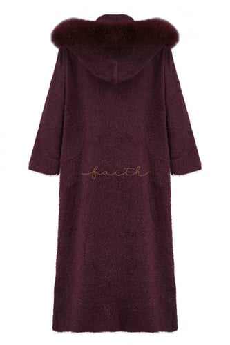 BURGUNDY KNITTED FARWA