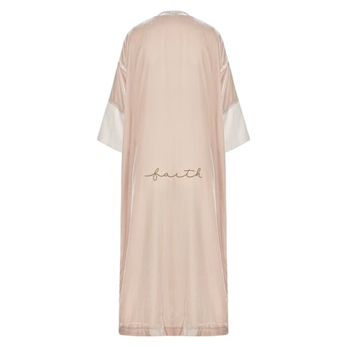 NUDE VELVET & PYTHON ABAYA