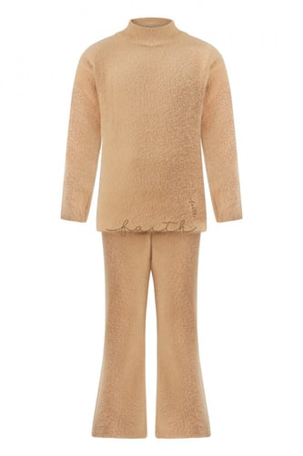 KIDS CAMEL FLUFFY SET