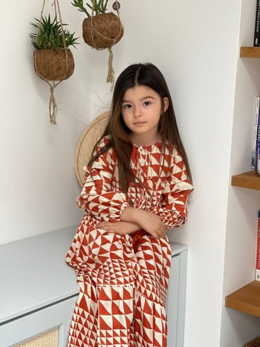 DAUGHTER DELILAH LONG DRESS CINNAMON PYRAMID