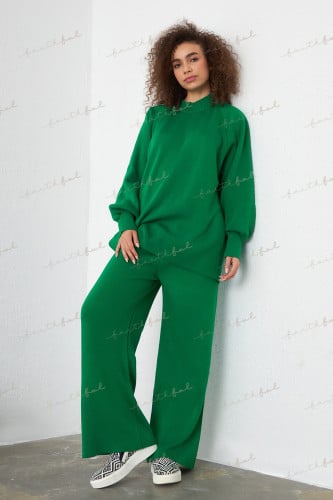 Forest Green Balloon SleevesSet