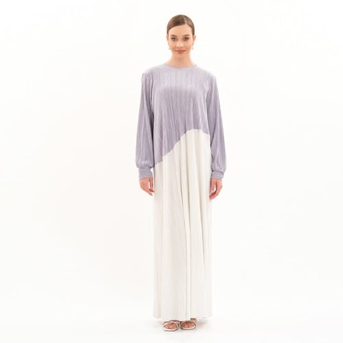 INDIGO & OFF-WHITE DRESS