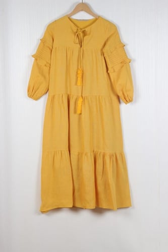 DAUGHTER DELILAH LONG DRESS GOLD YORK