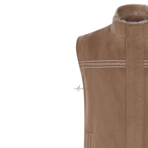 BEIGE JACKET, REMOVABLE VEST