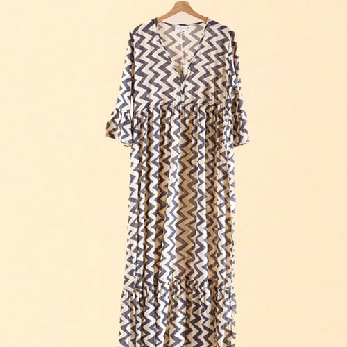 COTTON DRESS | DARK SHAPES